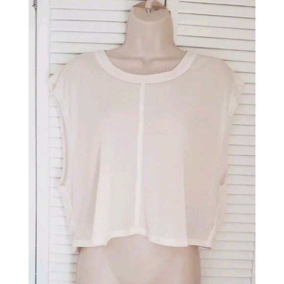 NEW FREE PEOPLE MOVEMENT INFINITEE MUSCLE TEE WHITE - Picture 3 of 8